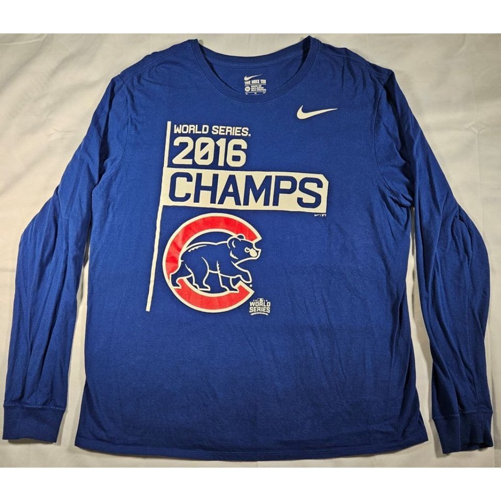 Chicago Cubs Long Sleeve 2016 World Series Champs - NWOT Size‎ XL